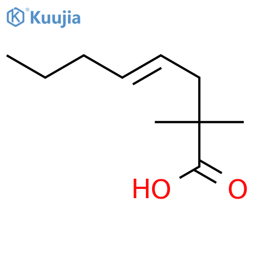 2,2-dimethyloct-4-enoic acid structure