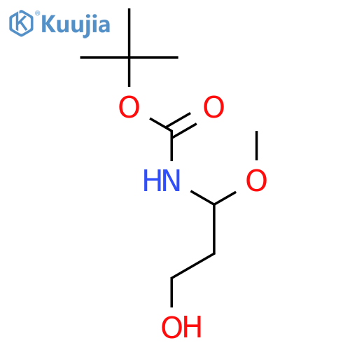 Carbamic acid, (3-hydroxy-1-methoxypropyl)-, 1,1-dimethylethyl ester (9CI) structure