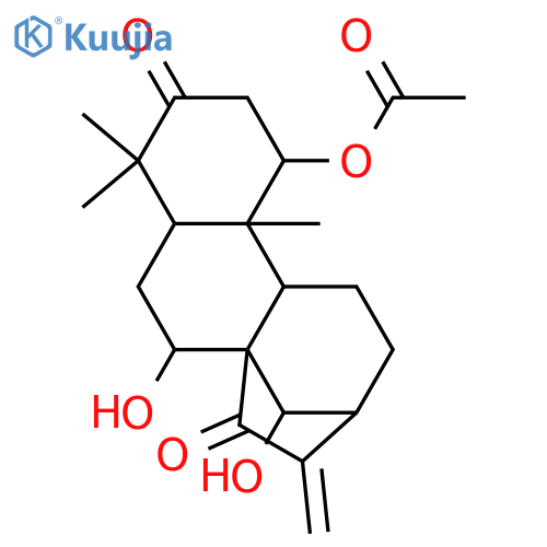 Kaur-16-ene-3,15-dione,1-(acetyloxy)-7,14-dihydroxy-, (1a,7a,14R)- structure
