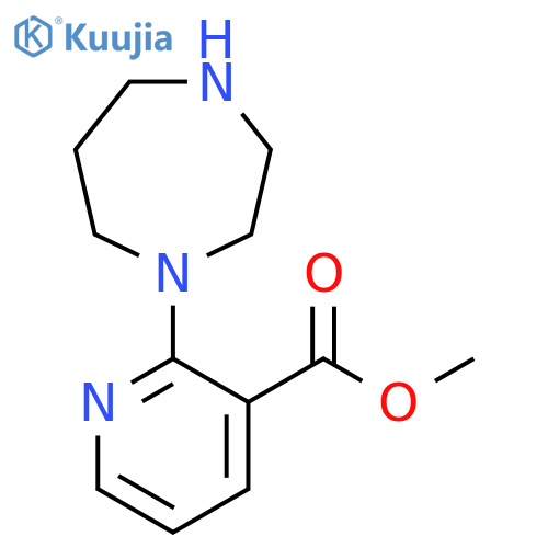 Methyl 2-(1,4-diazepan-1-yl)nicotinate structure