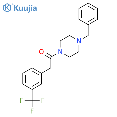 Piperazine, 1-(phenylmethyl)-4-[[3-(trifluoromethyl)phenyl]acetyl]- structure