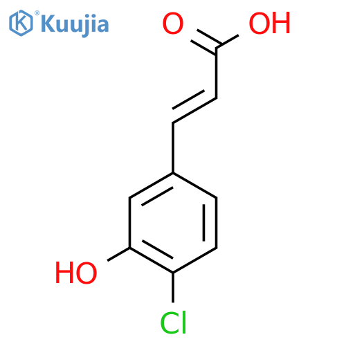 (E)-3-(4-Chloro-3-hydroxy-phenyl)-acrylic acid structure