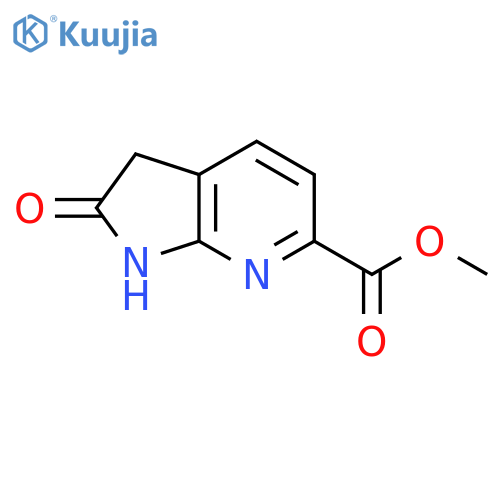 methyl 2-oxo-1H,2H,3H-pyrrolo[2,3-b]pyridine-6-carboxylate structure