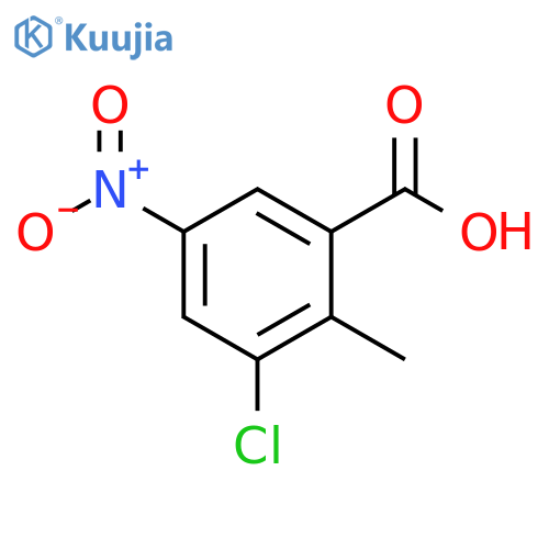 3-Chloro-2-methyl-5-nitro-benzoic Acid structure