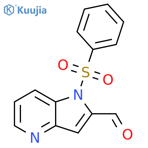 1-(Phenylsulfonyl)-4-azaindole-2-carbaldehyde structure