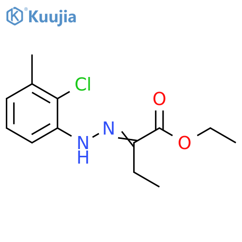 2-(2-Chloro-3-methylphenyl)hydrazonobutyric Acid Ethyl Ester structure