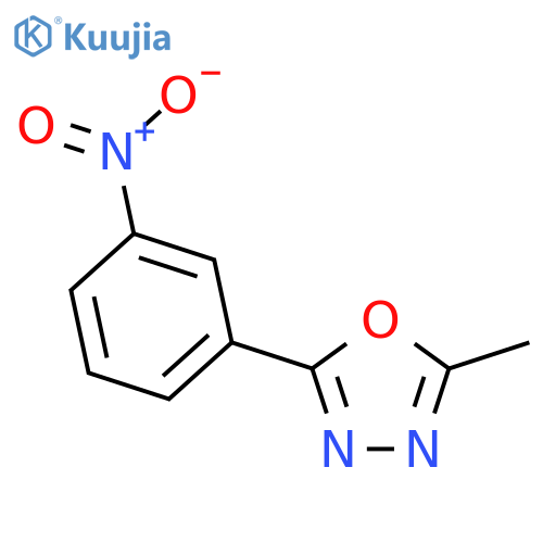 2-Methyl-5-(3-nitro-phenyl)-1,3,4oxadiazole structure