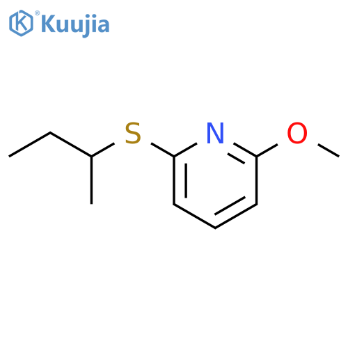 Pyridine, 2-methoxy-6-[(1-methylpropyl)thio]- (9CI) structure