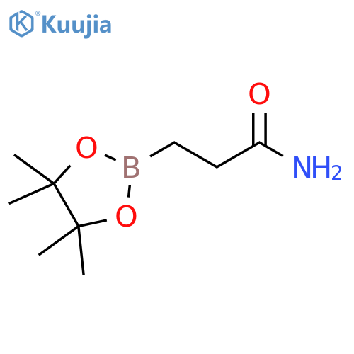 3-(tetramethyl-1,3,2-dioxaborolan-2-yl)propanamide structure