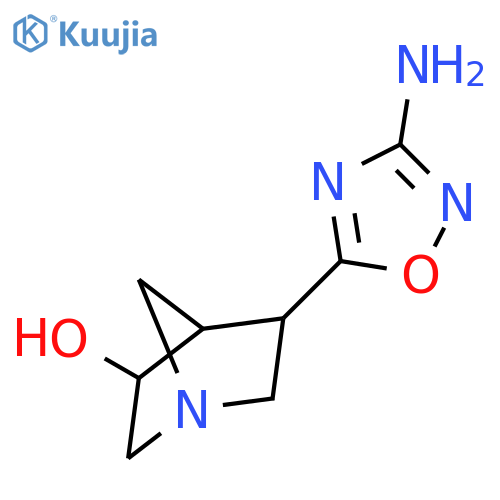 1-Azabicyclo[2.2.1]heptan-3-ol, 5-(3-amino-1,2,4-oxadiazol-5-yl)- structure