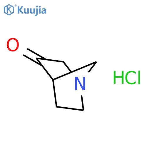 1-Azabicyclo[2.2.1]heptan-3-one hydrochloride structure