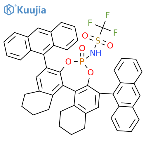 N-?[(11bS)?-?2，?6-?Di-?9-?anthracenyl-?8，?9，?10，?11，?12，?13，?14，?15-?octahydro-?8-?oxidodinaphtho[2，?1-?d:1'，?2'-?f]?[1，?3，?2]?dioxaphosphepin-?4-?yl]?-?1，?1，?1-?trifluoromethanesulfonamide structure