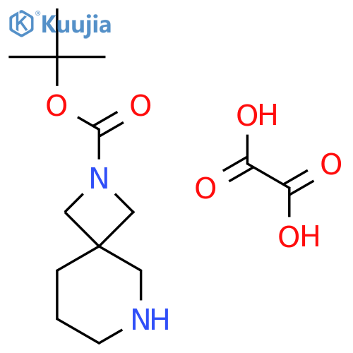 tert-butyl 2,8-diazaspiro[3.5]nonane-2-carboxylate;oxalic acid structure