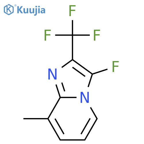 3-fluoro-8-methyl-2-(trifluoromethyl)-Imidazo[1,2-a]pyridine structure