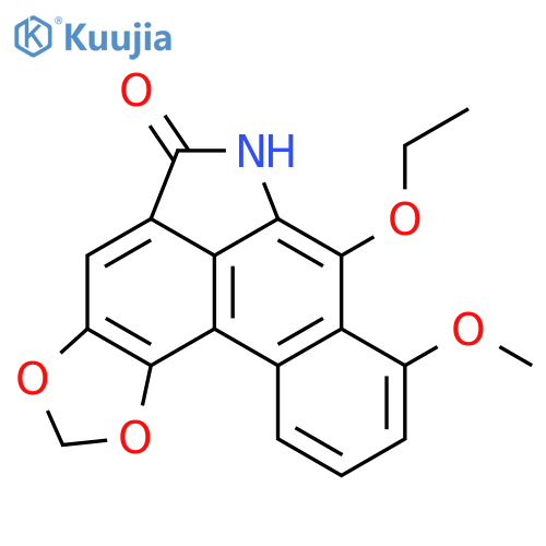 Benzo[f]-1,3-dioxolo[4,5]benz[1,2,3-cd]indol-5(6H)-one,7-ethoxy-8-methoxy- structure