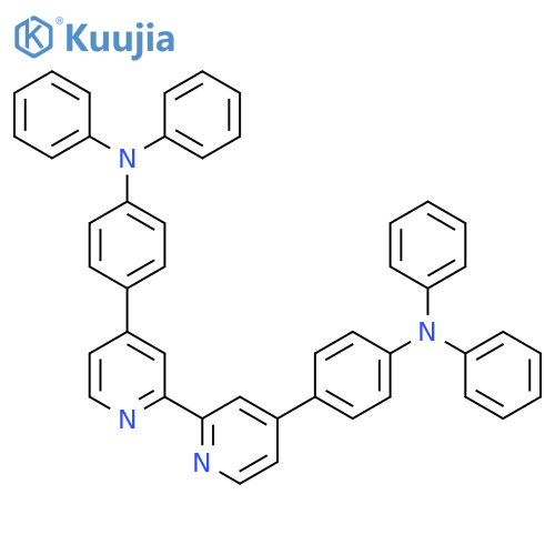 4,4'-([2,2'-Bipyridine]-4,4'-diyl)bis(N,N-diphenylaniline) structure