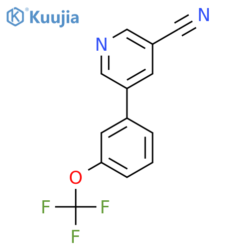 5-(3-(Trifluoromethoxy)phenyl)nicotinonitrile structure
