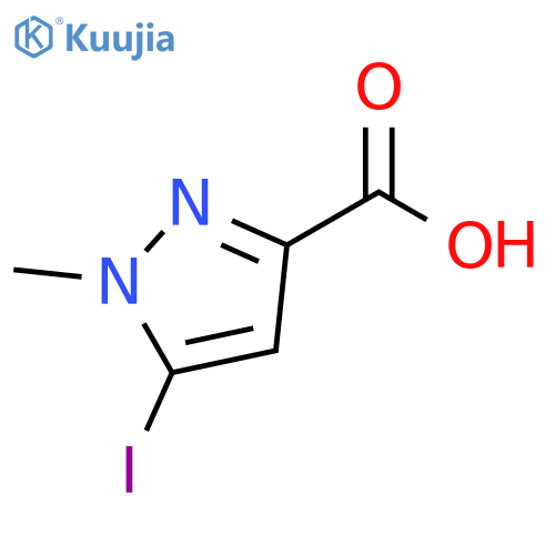 5-iodo-1-methyl-1H-pyrazole-3-carboxylic acid structure