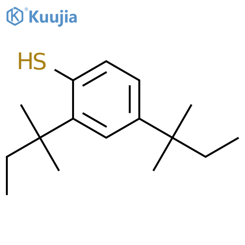 Benzenethiol, 2,4-bis(1,1-dimethylpropyl)- structure