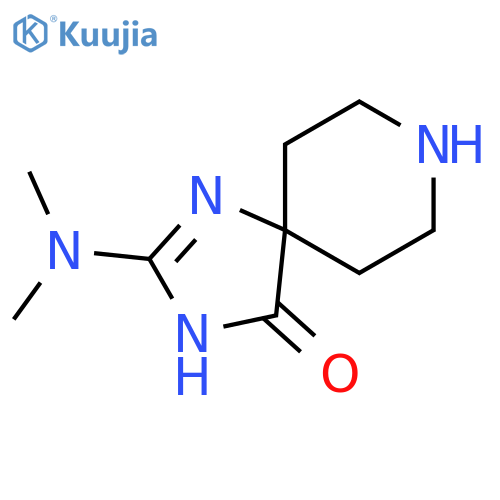 2-(Dimethylamino)-1,3,8-triazaspiro4.5dec-1-en-4-one structure