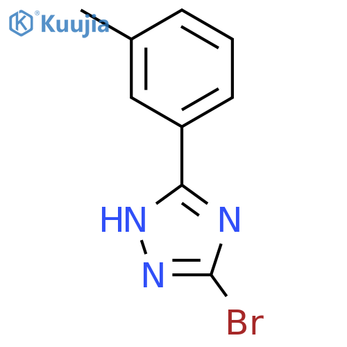 3-Bromo-5-(3-methylphenyl)-1H-1,2,4-triazole structure