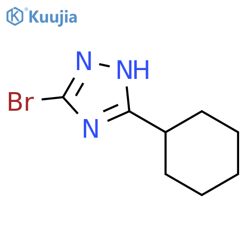 3-Bromo-5-cyclohexyl-1H-1,2,4-triazole structure