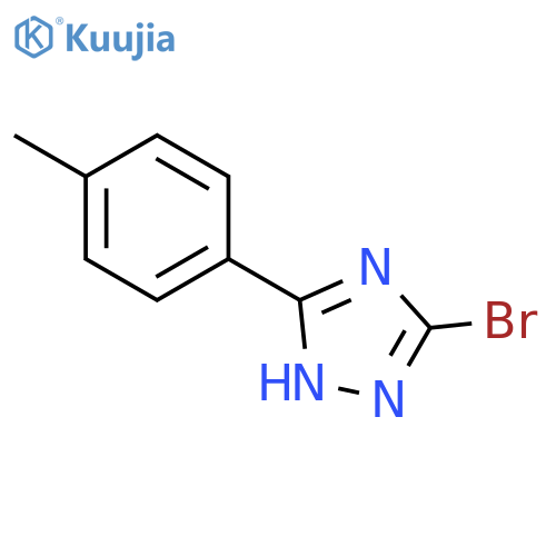 3-Bromo-5-(4-methylphenyl)-1H-1,2,4-triazole structure