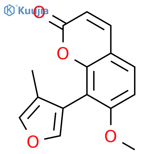 7-methoxy-8-(4-methyl-3-furyl)-2H-chromen-2-one structure