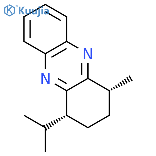Phenazine, 1,2,3,4-tetrahydro-1-methyl-4-(1-methylethyl)-, cis- structure