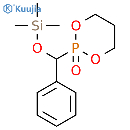 1,3,2-Dioxaphosphorinane, 2-[phenyl[(trimethylsilyl)oxy]methyl]-, 2-oxide structure