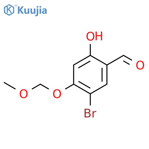 5-Bromo-2-hydroxy-4-(methoxymethoxy)benzaldehyde structure