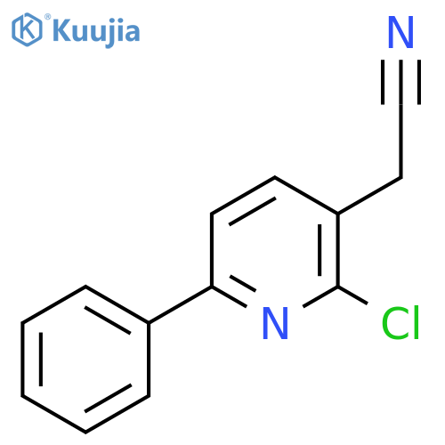 2-Chloro-6-phenylpyridine-3-acetonitrile structure