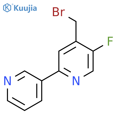 4-Bromomethyl-5-fluoro-2-(pyridin-3-yl)pyridine structure