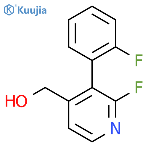2-Fluoro-3-(2-fluorophenyl)pyridine-4-methanol structure