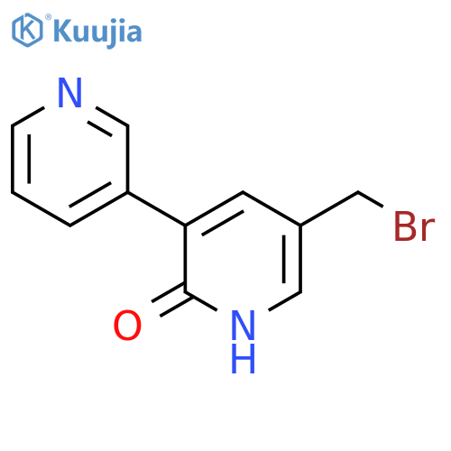3-Bromomethyl-6-hydroxy-5-(pyridin-3-yl)pyridine structure