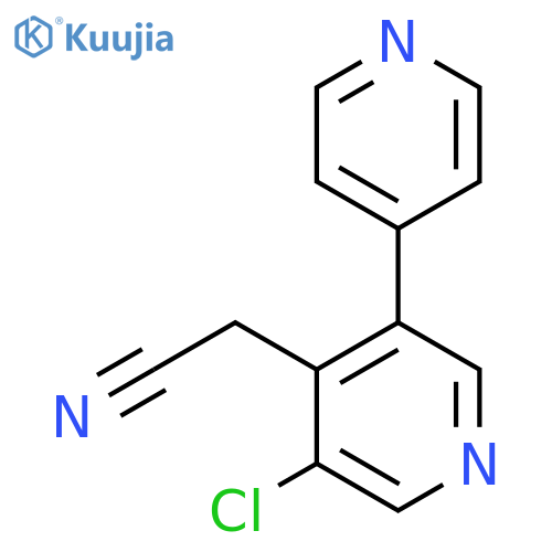 3-Chloro-5-(pyridin-4-yl)pyridine-4-acetonitrile structure