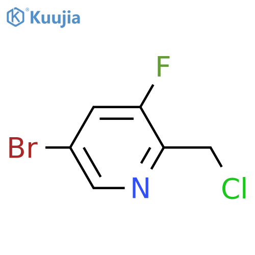 5-Bromo-2-(chloromethyl)-3-fluoropyridine structure