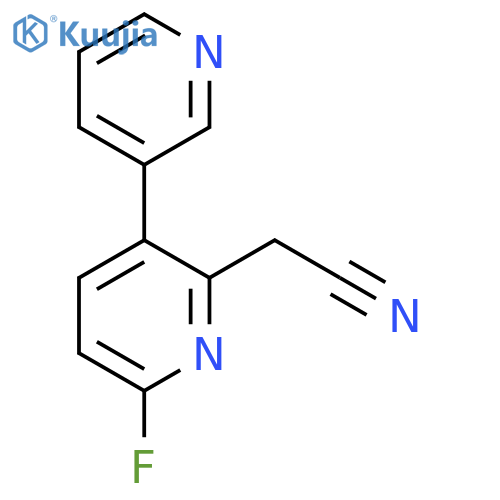 6-Fluoro-3-(pyridin-3-yl)pyridine-2-acetonitrile structure