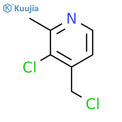 3-chloro-4-(chloromethyl)-2-methylpyridine structure