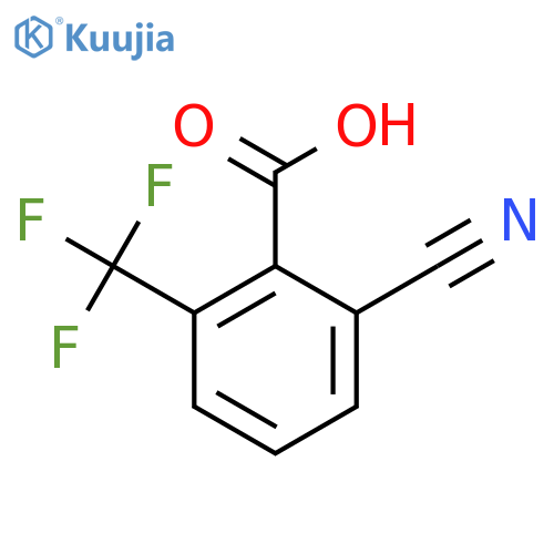 2-Cyano-6-(trifluoromethyl)benzoic acid structure
