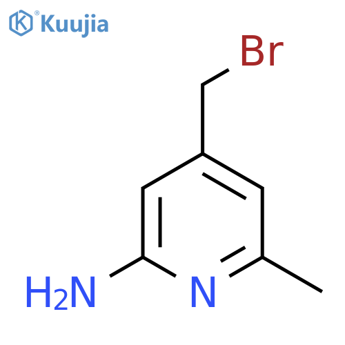 2-Amino-4-bromomethyl-6-methylpyridine structure