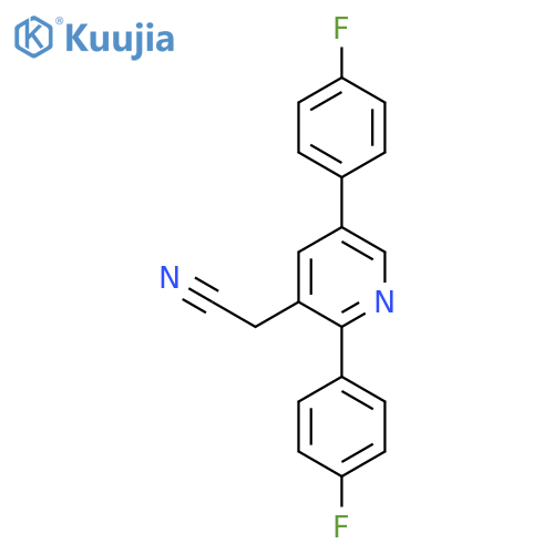 2,5-Bis(4-fluorophenyl)pyridine-3-acetonitrile structure
