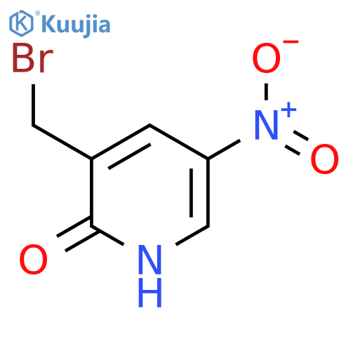 3-Bromomethyl-2-hydroxy-5-nitropyridine structure