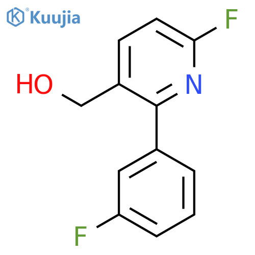 6-Fluoro-2-(3-fluorophenyl)pyridine-3-methanol structure