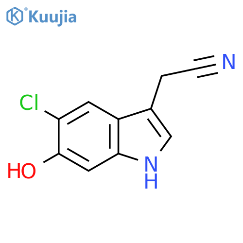 2-(5-Chloro-6-hydroxy-1h-indol-3-yl)acetonitrile structure