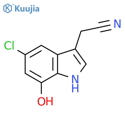 2-(5-Chloro-7-hydroxy-1h-indol-3-yl)acetonitrile structure