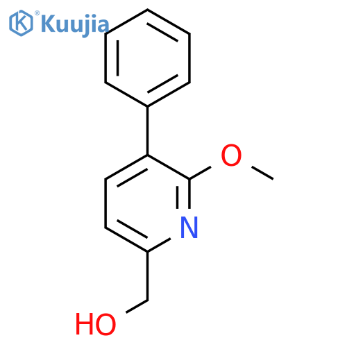 2-Methoxy-3-phenylpyridine-6-methanol structure
