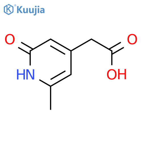 2-(2-methyl-6-oxo-1H-pyridin-4-yl)acetic acid structure