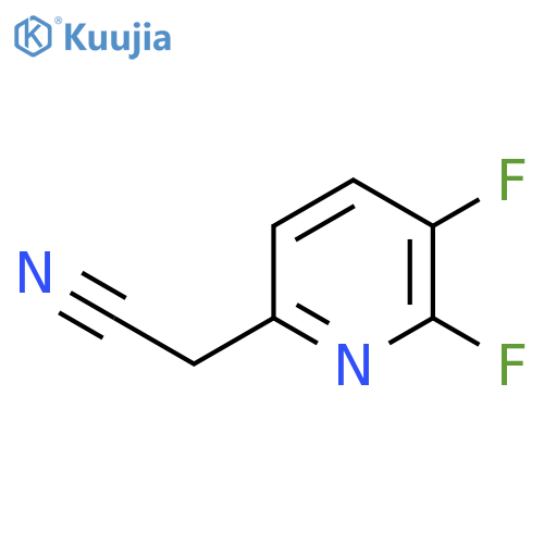 5,6-Difluoropyridine-2-acetonitrile structure