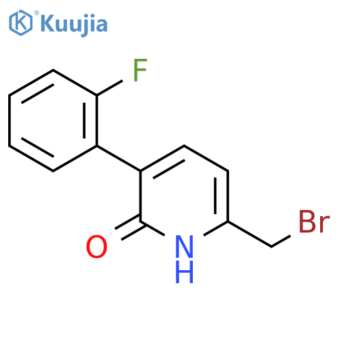 2-Bromomethyl-5-(2-fluorophenyl)-6-hydroxypyridine structure